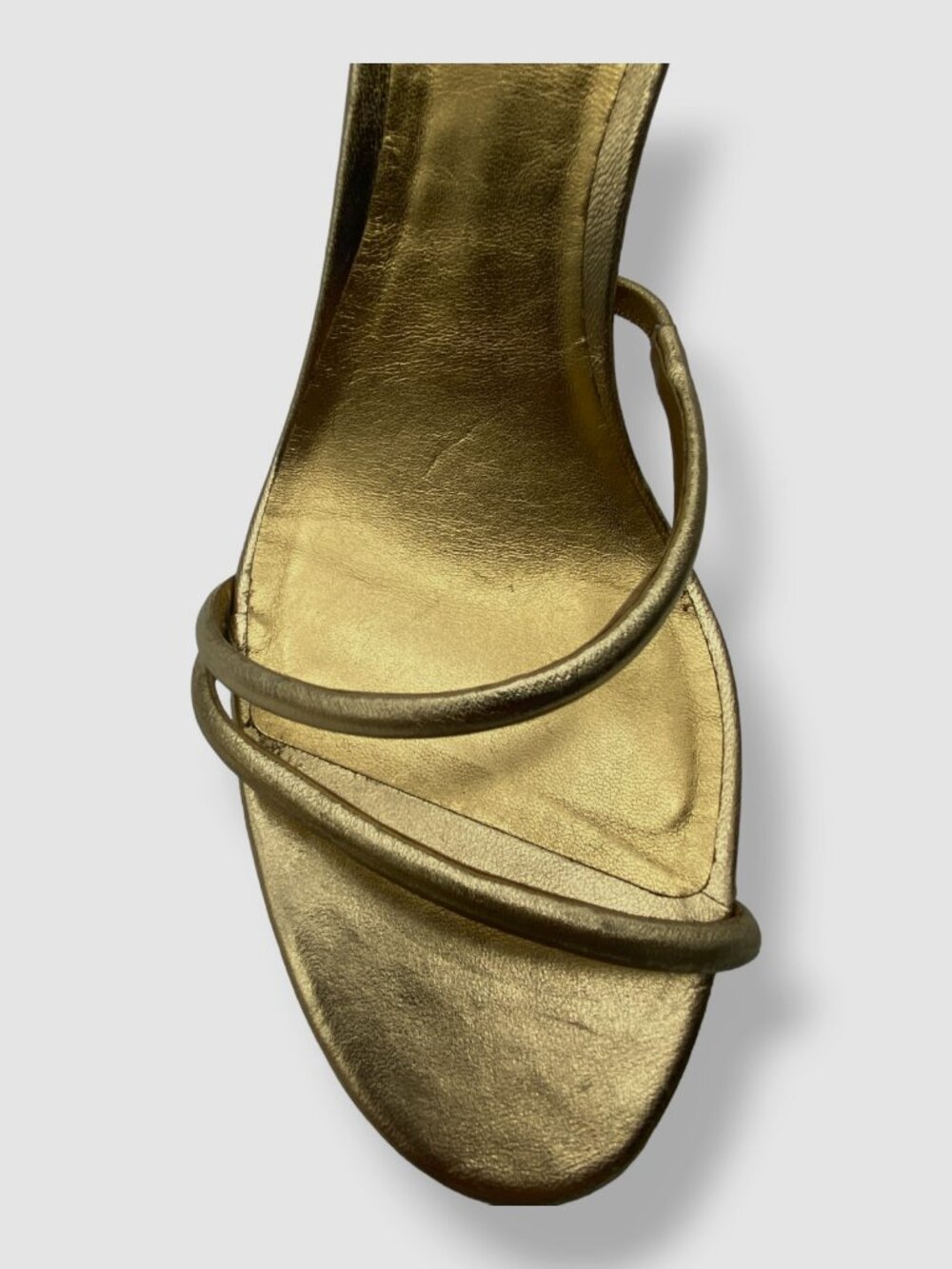$1495 Rene Caovilla Women's Gold Embellished Metallic Leather Sandal Shoes 42 - Picture 10 of 12